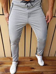 Classic Solid Men's Zipper Dress Pants with Stretch