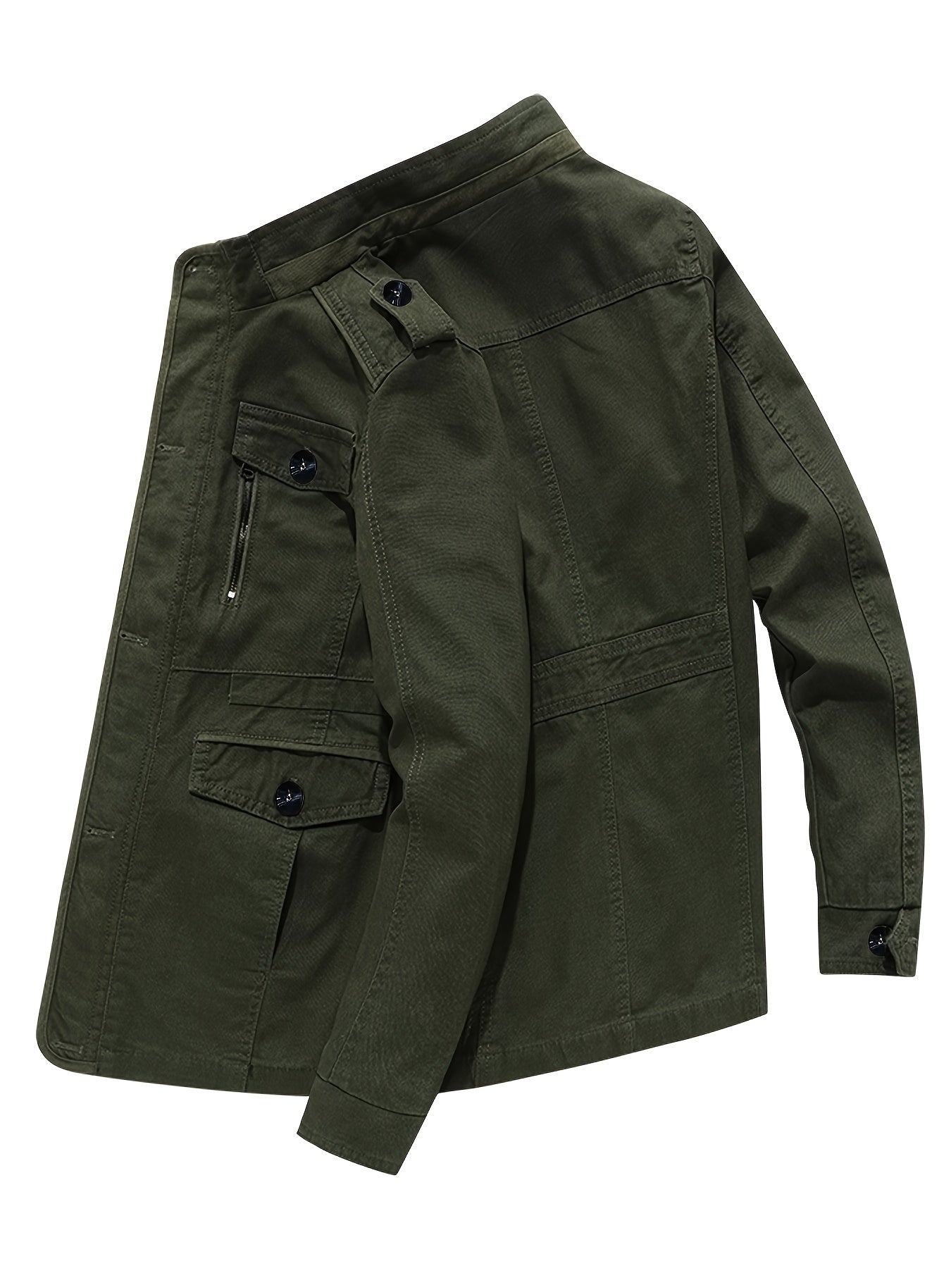 Men's Retro Cotton Jacket Windproof Coat for Autumn and Winter