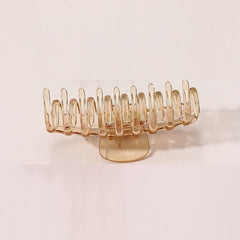 5 Clear Plastic Hair Claw Non Slip Jaw Clip Women Hair Accessories