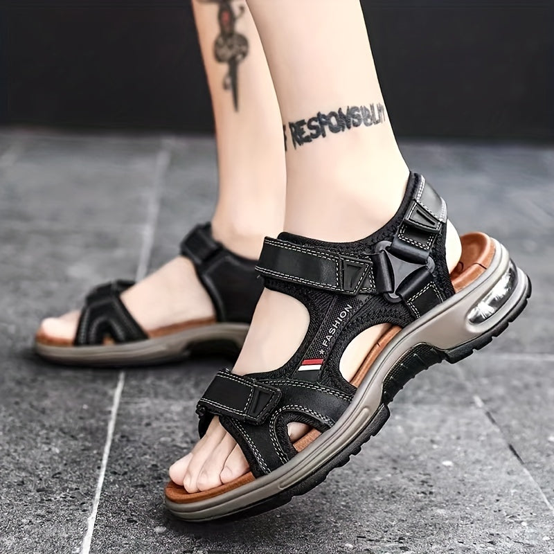 Men's Open Toe Sandals Durable Non Slip Outdoor Hiking Trekking Sandals