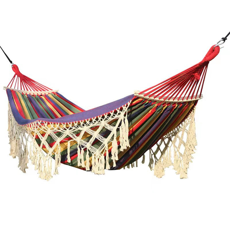 Nordic Style Boho Hammock Cotton Rope Woven Hanging Swing