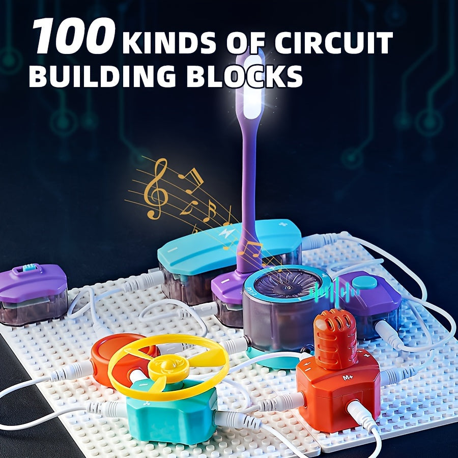 25pcs 45pcs Children's Circuit Experiment Game Kit