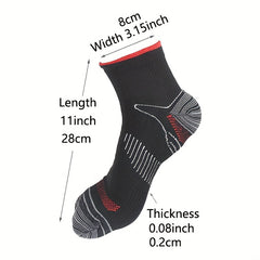 Men's Compression Socks, Breathable Absorbing Sweat Athletic Sport Socks