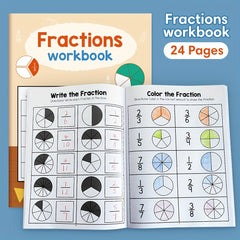 LACHILLY Math Workbooks: Fractions Learning Fun