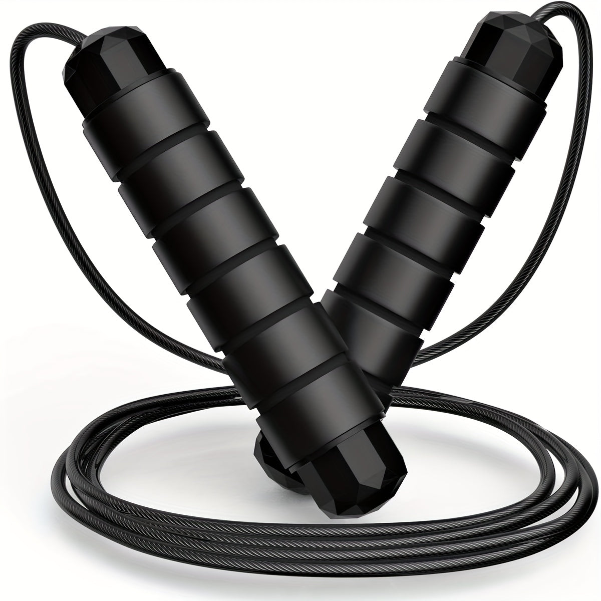 Adjustable Speed Jump Rope with Foam Handle for Fitness Workout