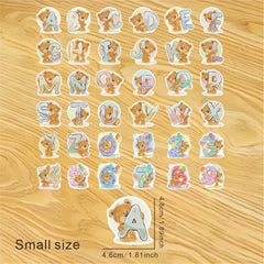 36pcs Cartoon Letter Stickers for Decoration, Cup, Notebook, Mobile, Furniture