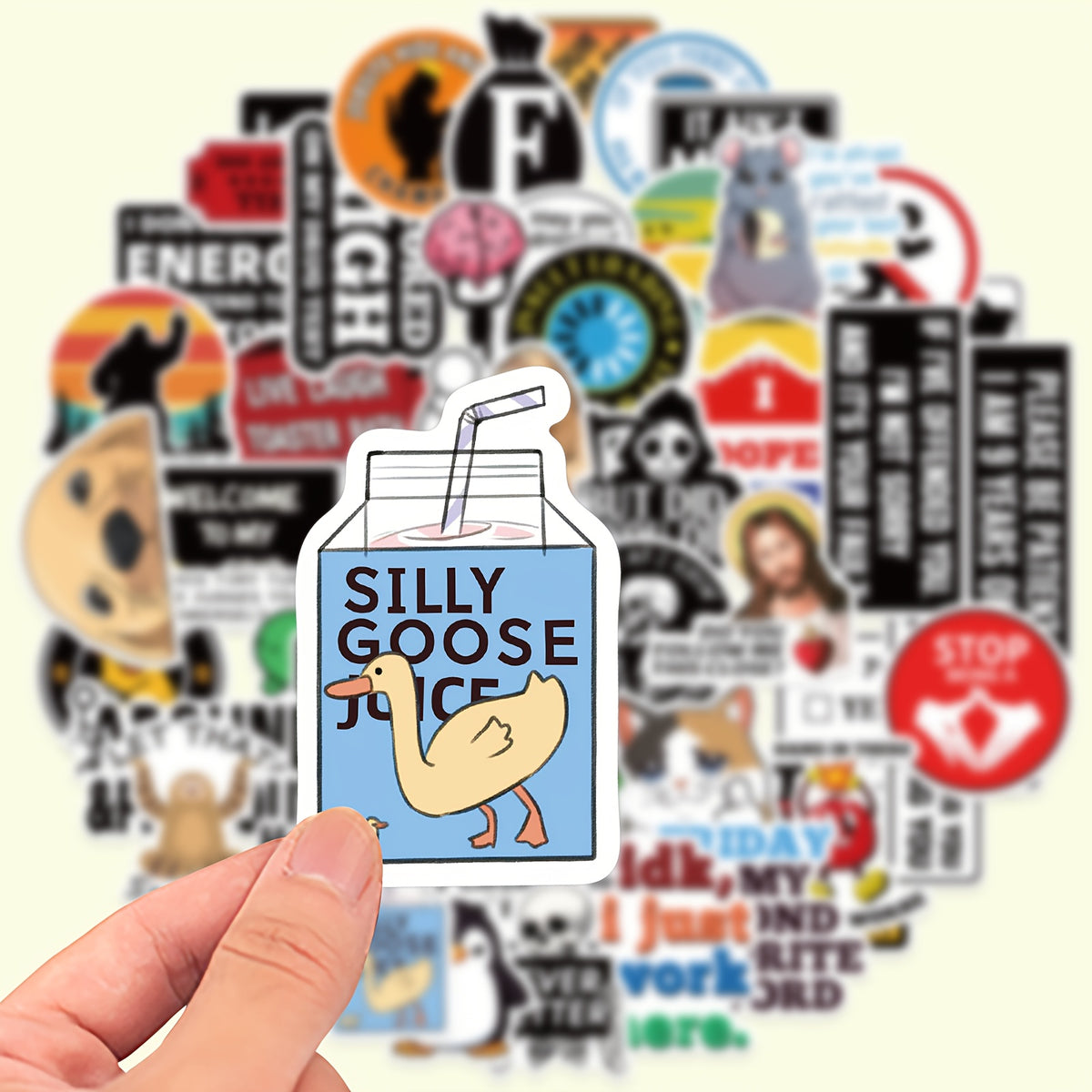 50 Pack Funny Graffiti Vinyl Stickers for Laptops Motorcycles Guitars