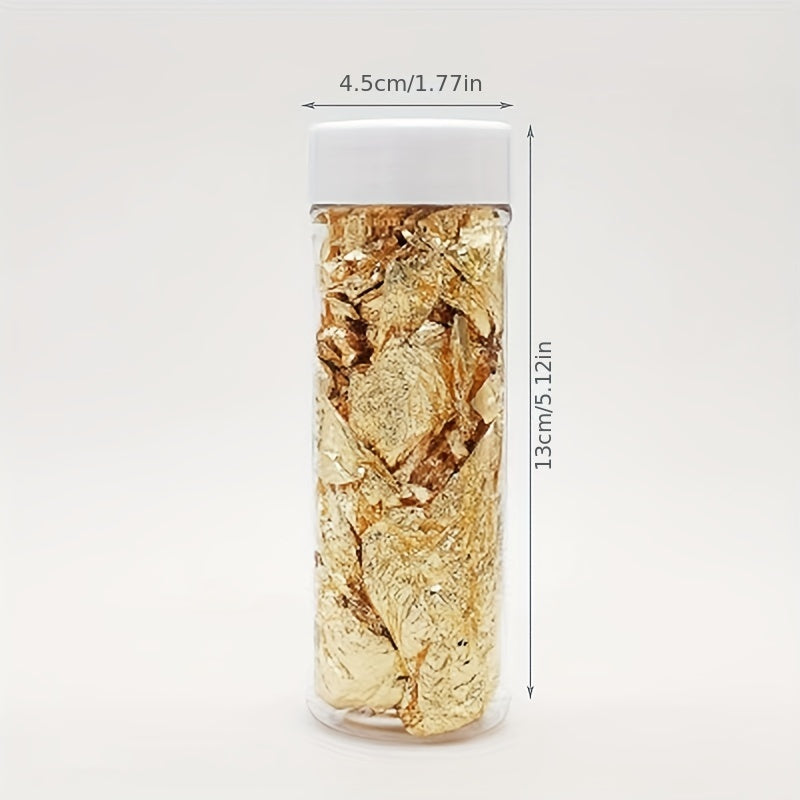 Golden Foil Cake Decoration Shards - Ice Cream Mousse Pastry Paper