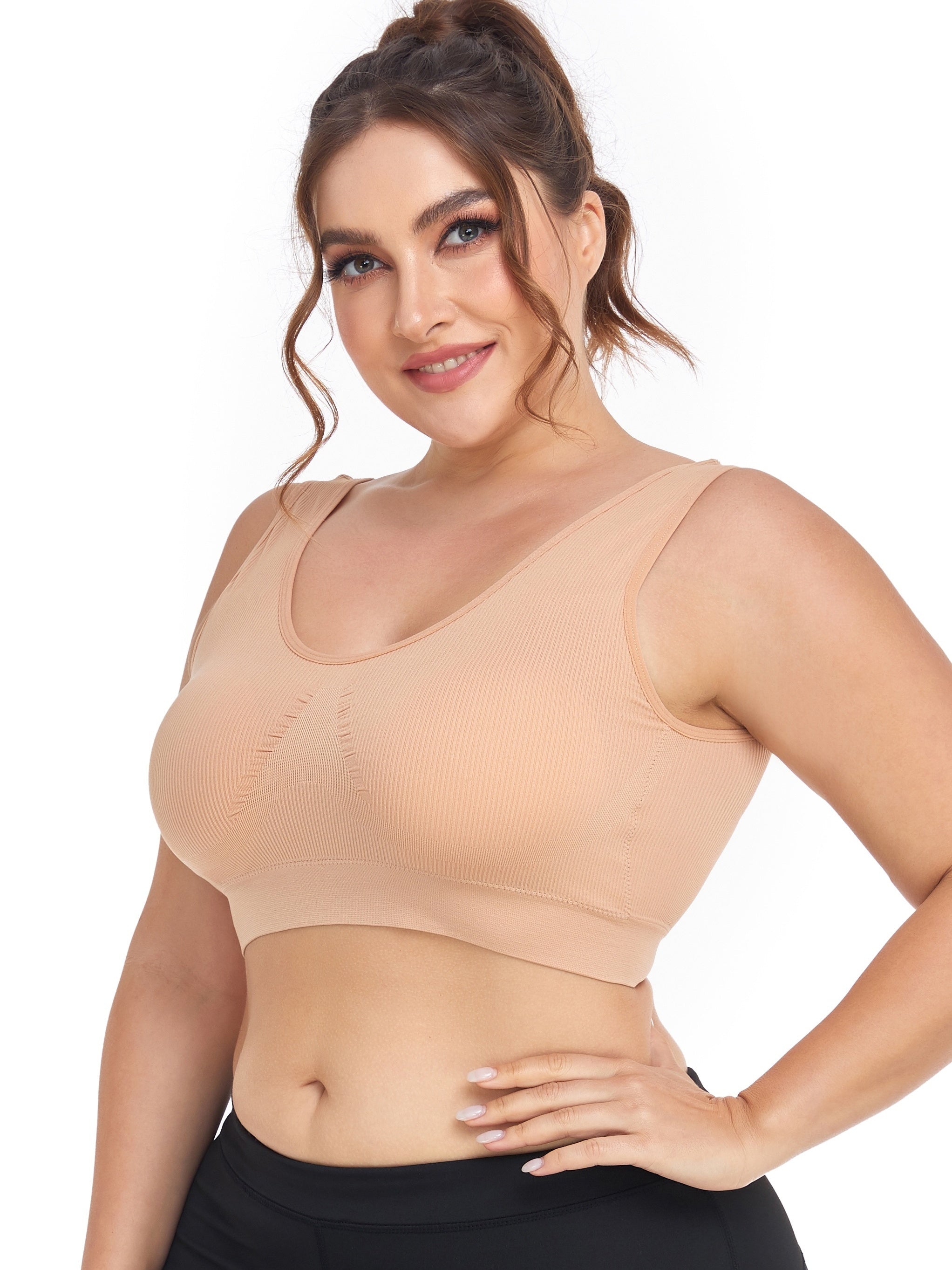  Seamless Full Coverage Sports Bra