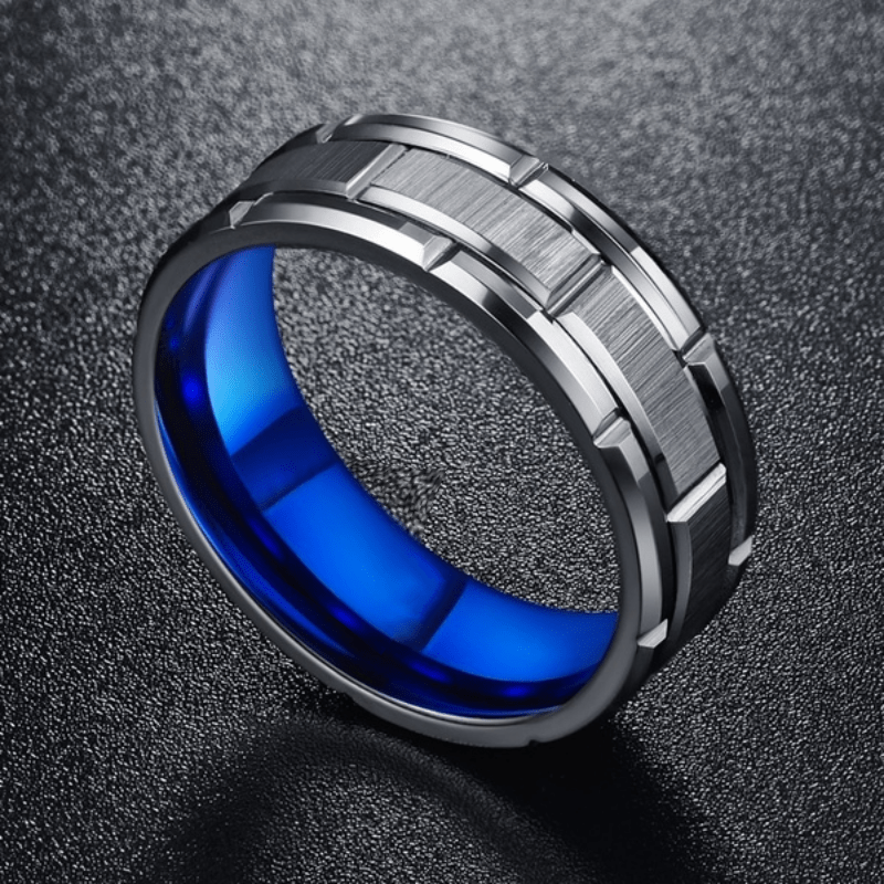 Silver Stainless Steel Hip Hop Punk Ring