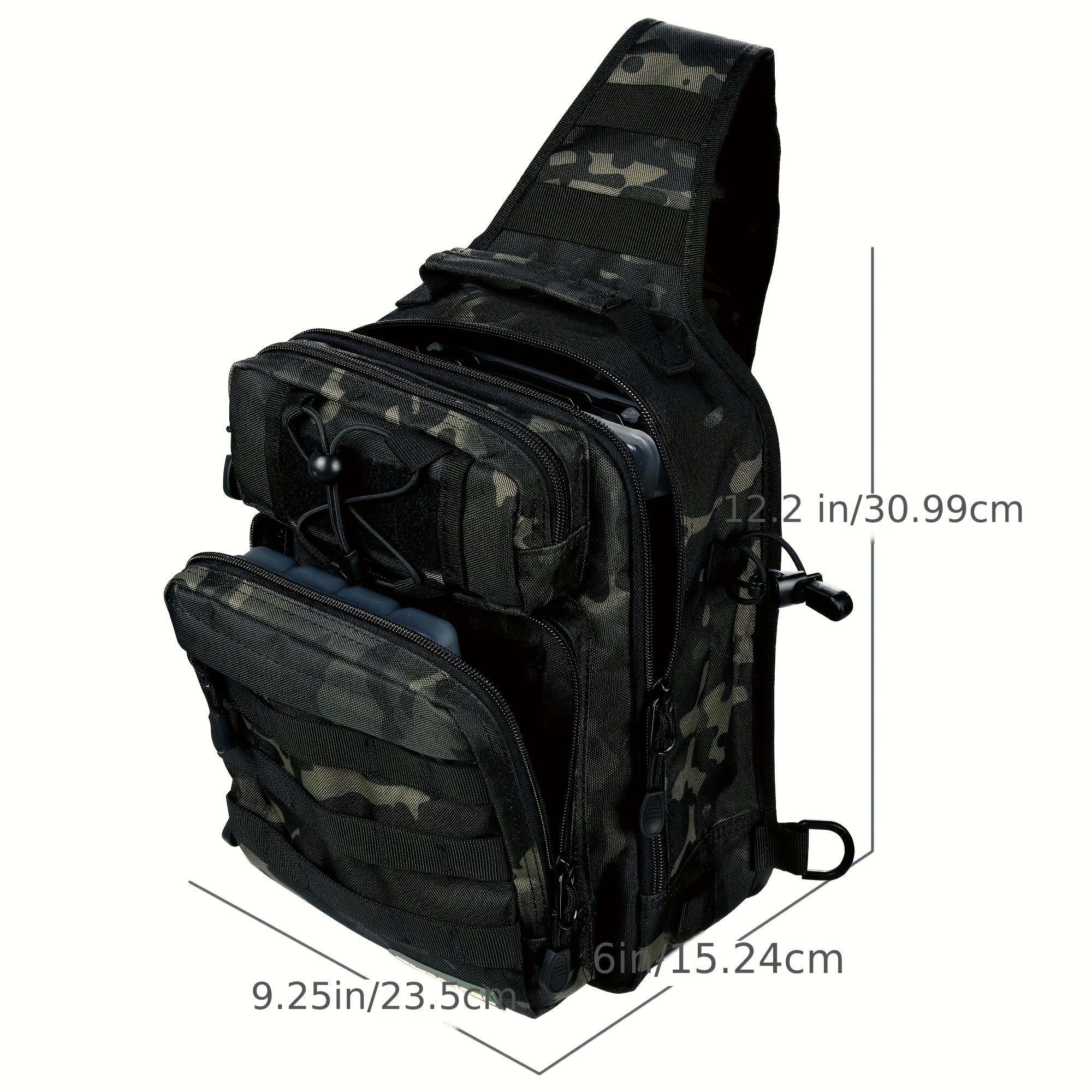 Multifunctional Fishing Backpack Waterproof Storage Bag with Tackle Box