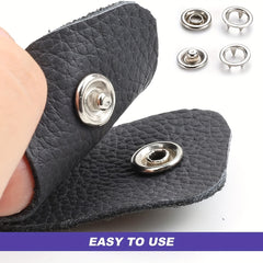 51pcs Alphabet Snap Kit w/ Pliers Tool Metal Snap Fastener Set for Leather Sewin