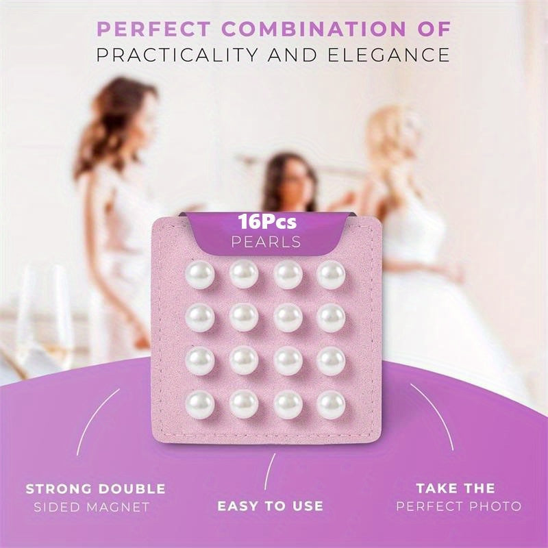 Double Sided Magnetic Bridal Veil Weights with Velvet Bag