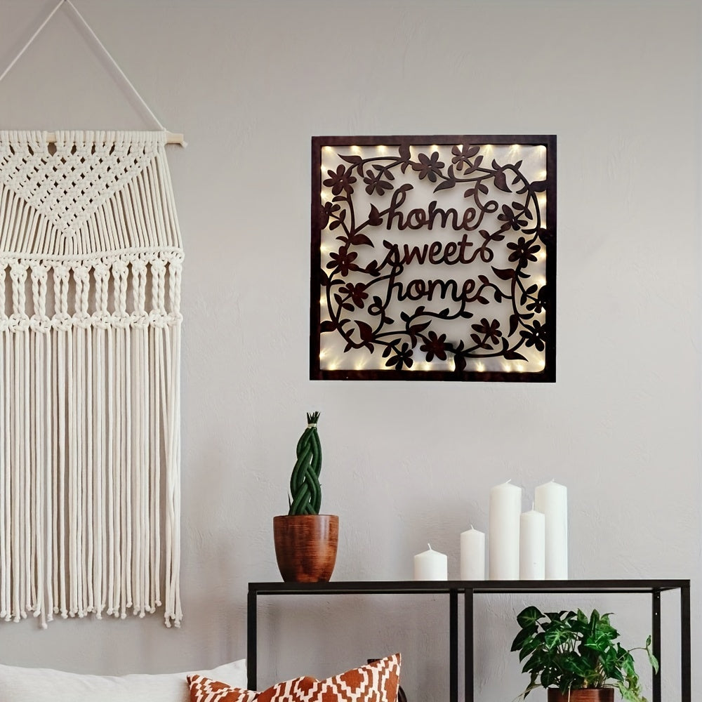 Wooden Flower Series LED Hanging Wall Night Light Lamp