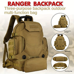 45L Tactical Military Backpack with Detachable Bag