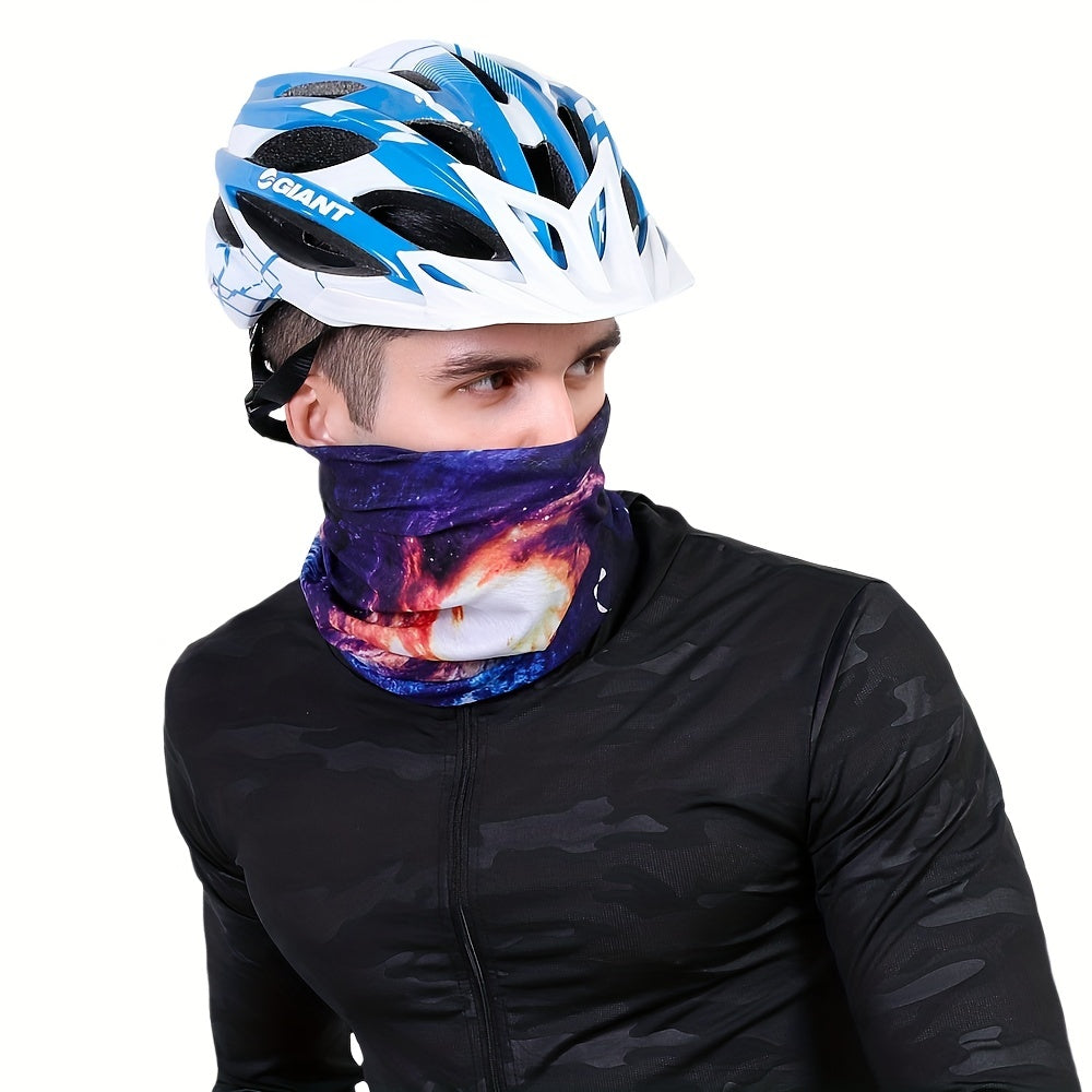 UV Protection Scarf with Ear Loops for Sports