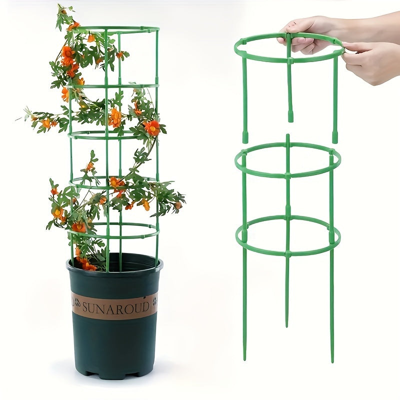 12pcs Plant Support Stakes Half Round Plant Cage Holder Flower Pot Climbing Trel