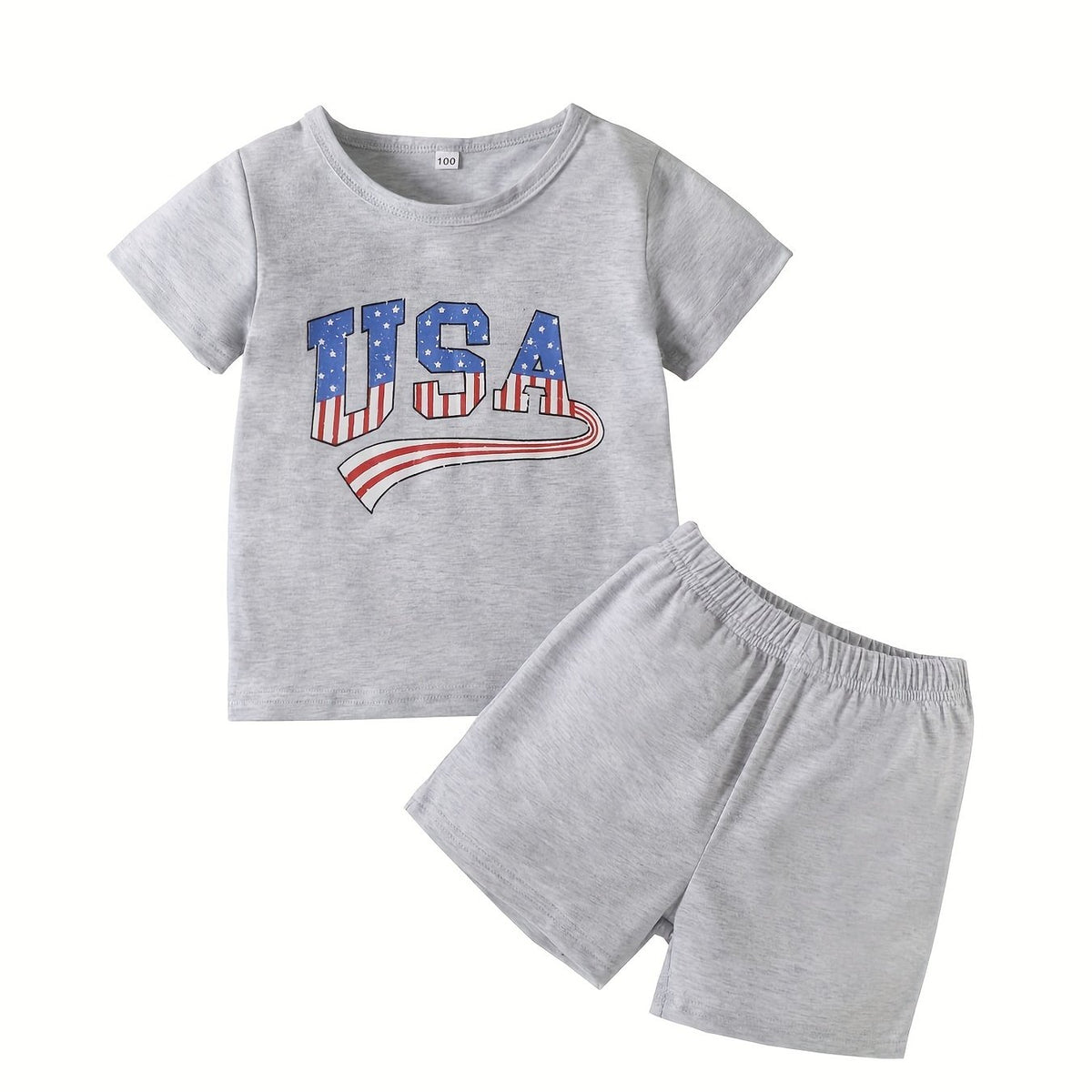 2pcs Baby Boys T-shirt & Shorts Set for Summer