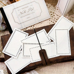 30 Sheets Tearable Notepad 5.5x3.3in Retro Student Decorative Message Paper