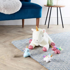 Deluxe Paws Unicorn Plush Toy with 3 Babies Inside