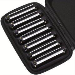 JDR Harmonica Set Key C D E F G A Bb 10 Holes 20 Tones Diatonic Mouth Organ