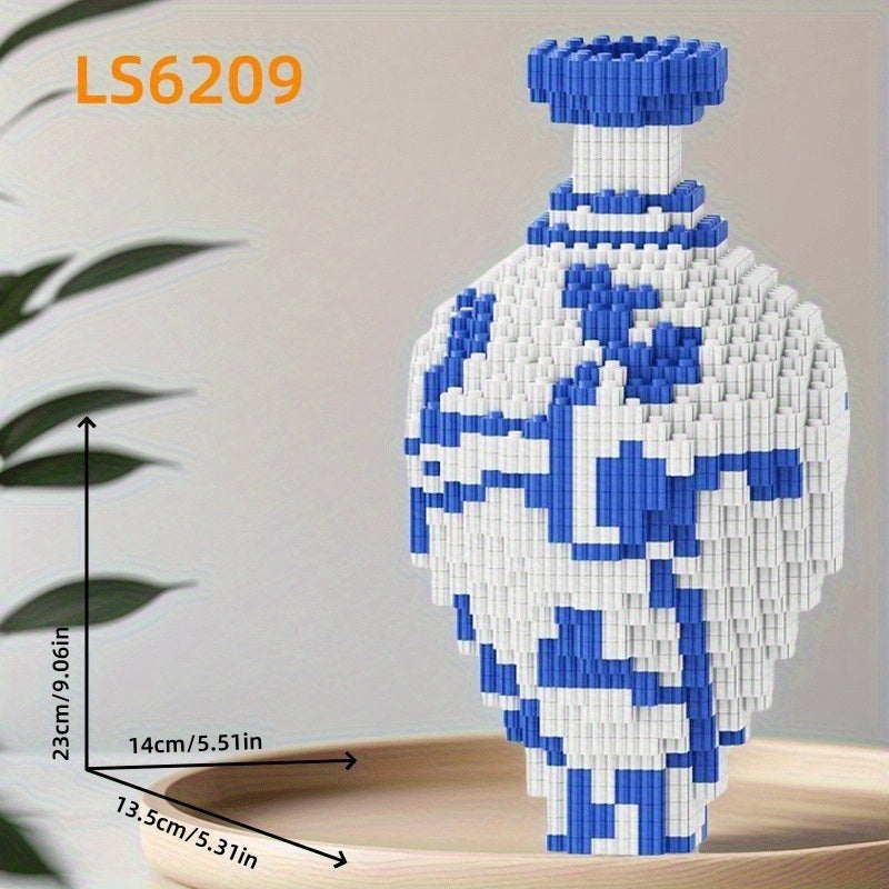 Classical and Porcelain Vase Building Block Kit 1038 pcs