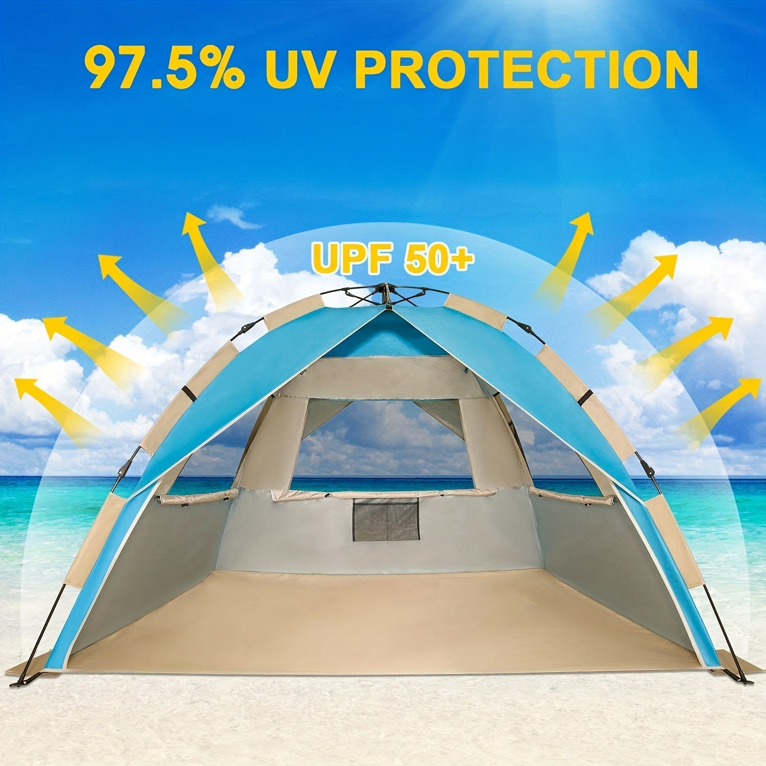 Portable Beach Tent for Sun Protection & Outdoor Fun