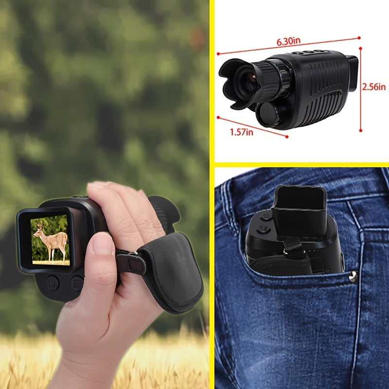 1080P HD Night Vision Monocular, 128GB Storage, 7 Speed Infrared