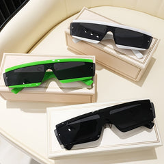 Rectangle Lens Sunglasses Y2K Retro Style