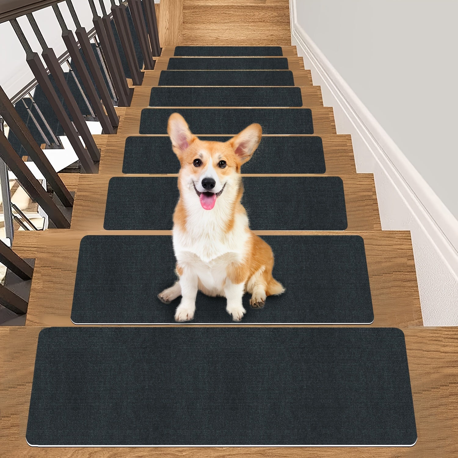 15pcs Carpet Stair Treads Non Slip Indoor Carpet 44 X 18 Stair Runners