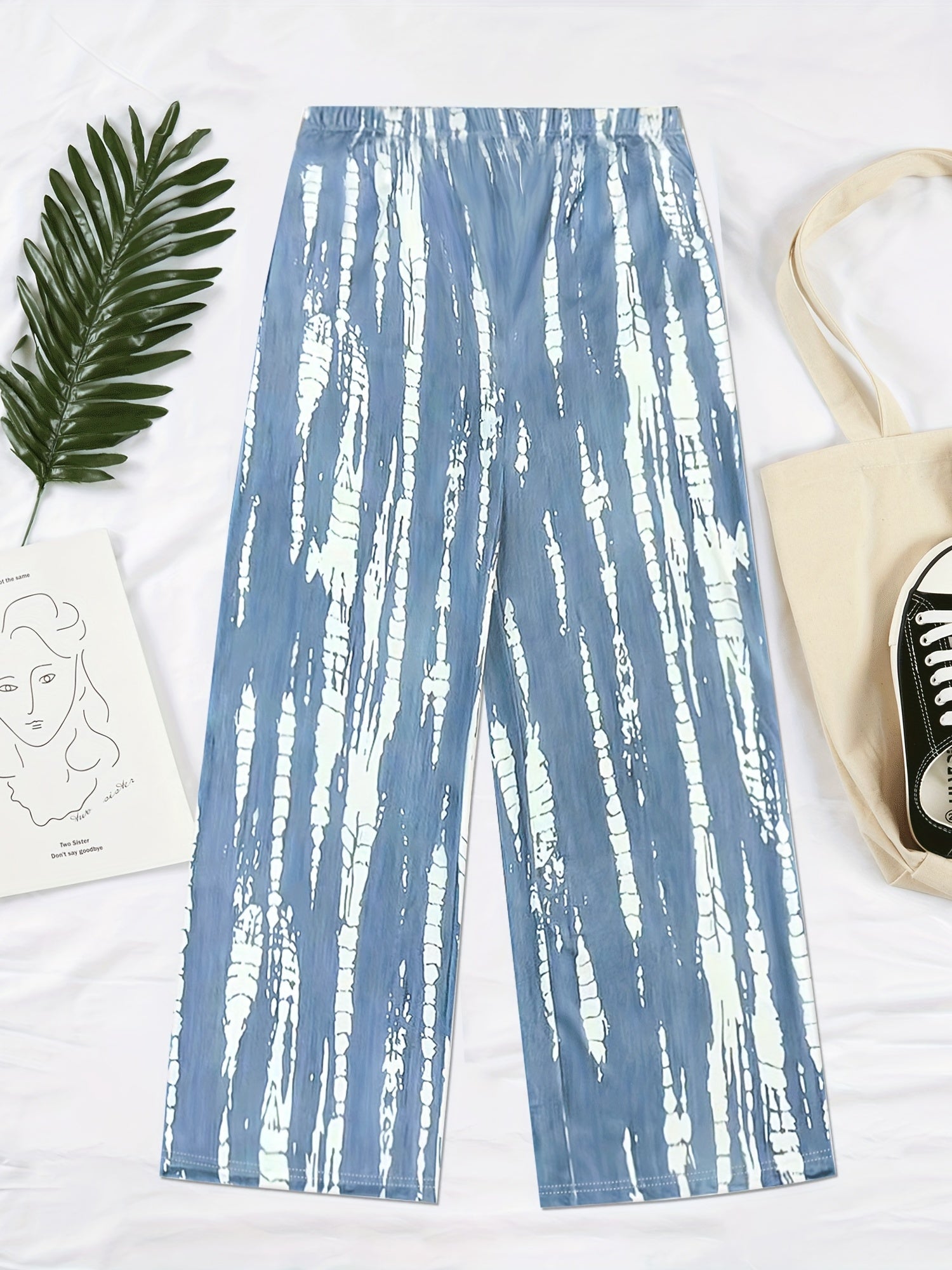  Tie Dye Wide Leg Trousers