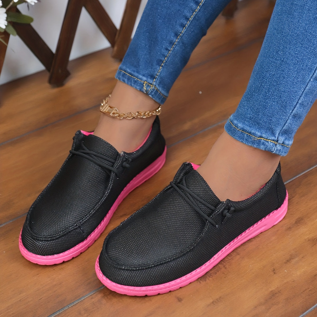 Women's Lightweight Comfortable Walking Shoes Non slip Outdoor Lazy Shoes
