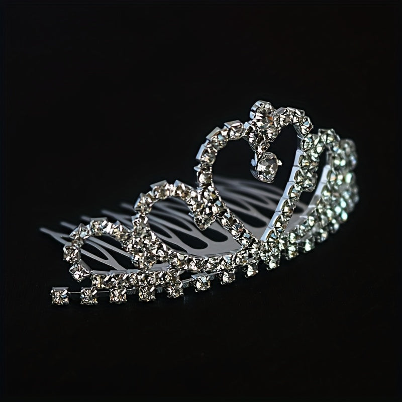 Crystal Rhinestone Crown Tiara Birthday Wedding Hair Accessories
