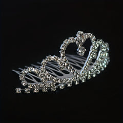 Crystal Rhinestone Crown Tiara Birthday Wedding Hair Accessories