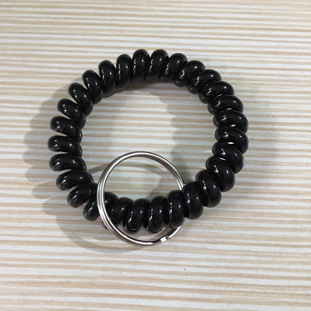 Coli Wire Bracelet Keychain Hair Tie Key Ring Purse Bag Charm Earphone Accessory