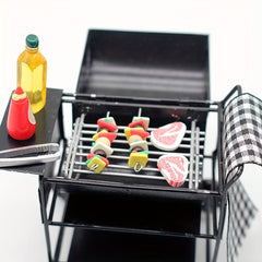 1:12 Scale Outdoor Grill Oven Dollhouse Model for Kitchen DIY Decor