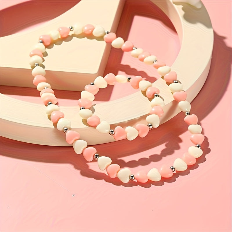 2pcs Necklace Set Decorative Ornaments Stylish Hand Jewelry