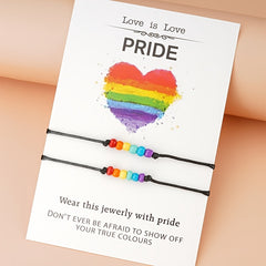 Rainbow Rice Beads Braided Bracelet