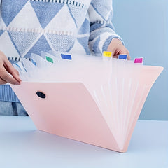 12 Grids File Organizer Bag for Office Learning Storage