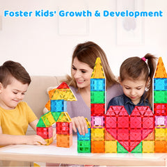 Magnetic Tiles Building Set for Kids 3-6 Years - Educational Toy