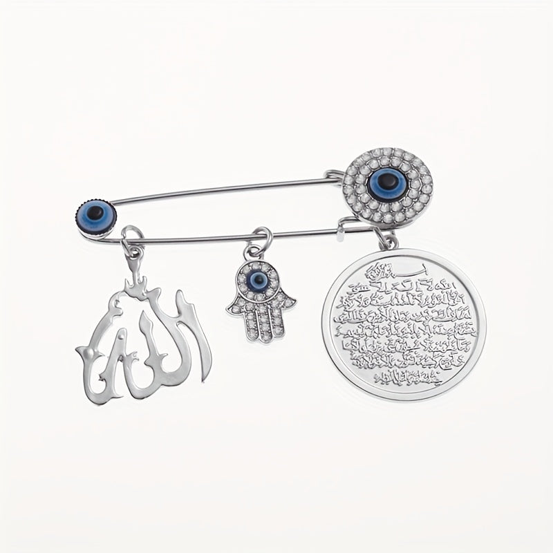 Vintage Allah Brooch - Lucky Amulet for Men