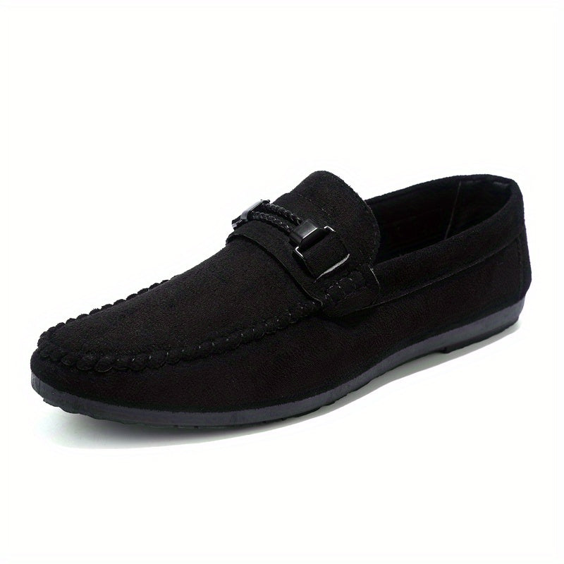 Men's Comfy Slip On Loafer Shoes Casual Anti skid Flat Shoes For Office