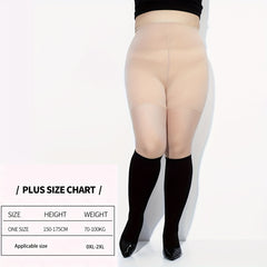  Colorblock Cat Pattern Tights Anti-hook Elastic Waist Footed Tights