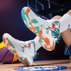 Men's High Top Basketball Shoes Soft Sole Shock Absorption