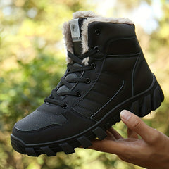 Thermal Snow Boots High Top Winter Keep Warm Flat Snow Shoes