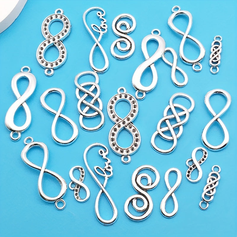 20pcs Zinc Alloy Charms Antique Silver Pendants for DIY Jewelry Making