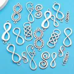 20pcs Zinc Alloy Charms Antique Silver Pendants for DIY Jewelry Making