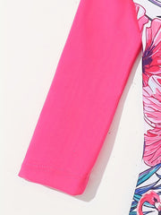 Floral Print Sunscreen Jumpsuit for Baby