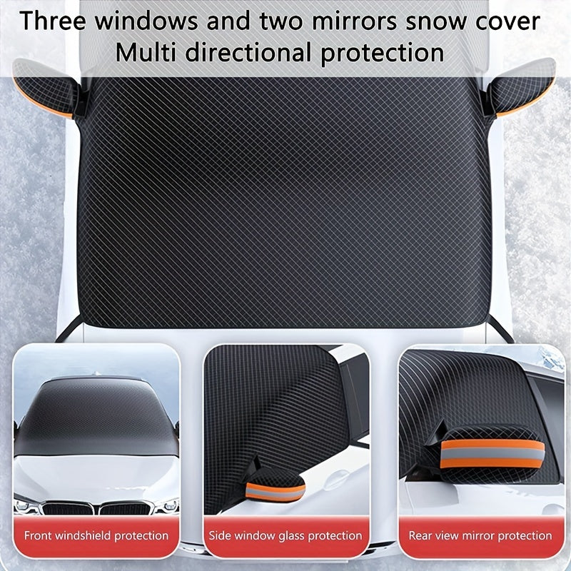 Magnetic Car Windshield Cover Sun Shade Waterproof Winter Snow Cover