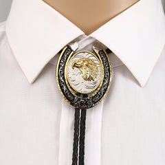 Animal Ox Horse Eagle Metal Necktie Necklace